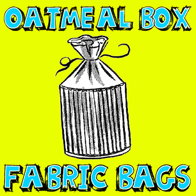 How to Make Fabric Oatmeal Container Drawstring Bags