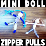 mini doll zipper pulls