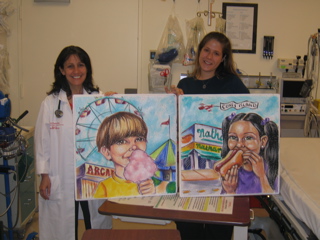 Donated Hand Painted Hospital Ceiling Tiles By Kind